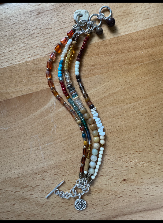 multi-strand boho bracelet