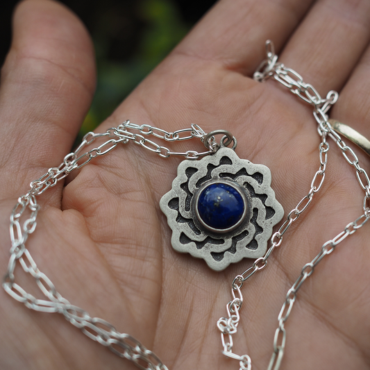 lapis eye necklace