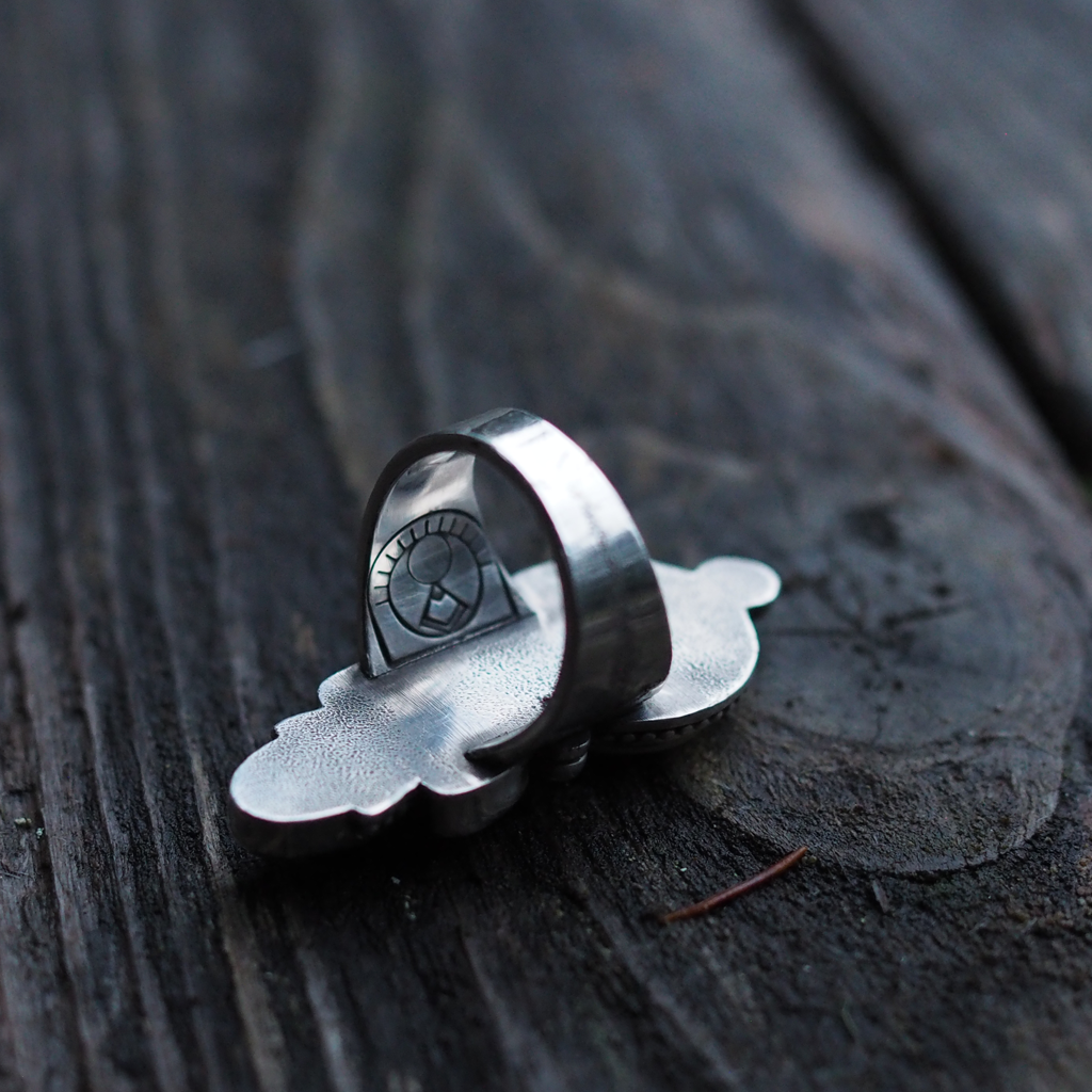 moon witch protection ring | size 7