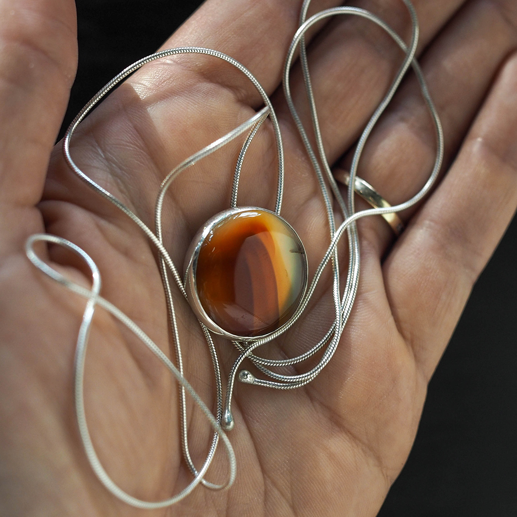 montana agate bolo tie 3