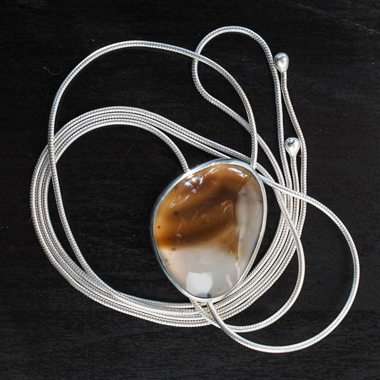 montana agate bolo tie 1