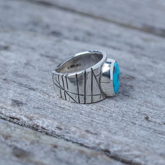 turquoise relic ring 1 - size 6.5