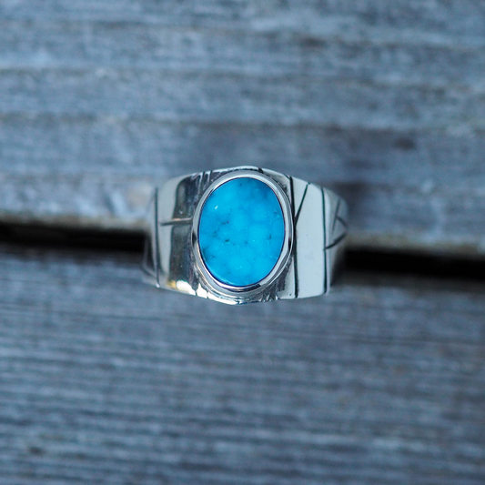 turquoise relic ring 2 - size 7