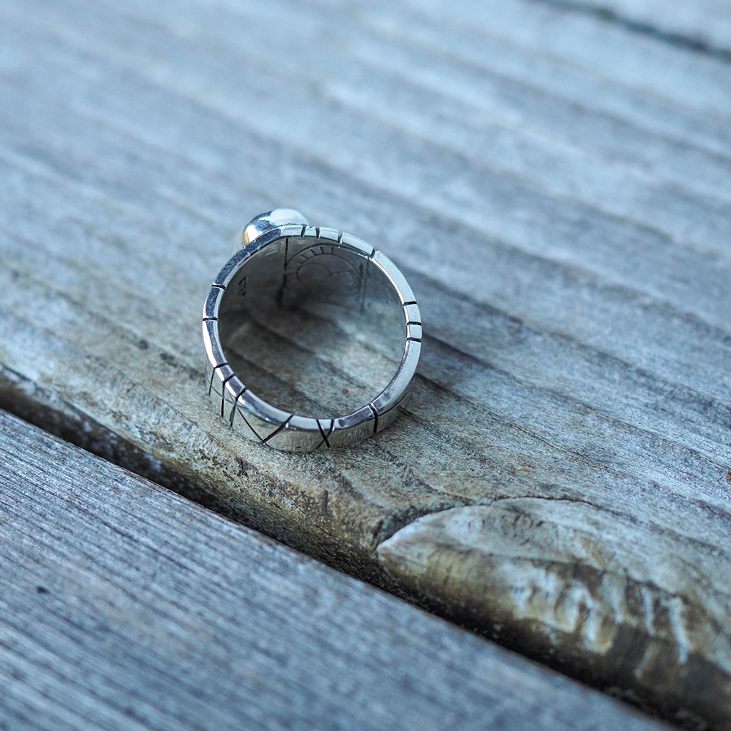 turquoise relic ring 2 - size 7