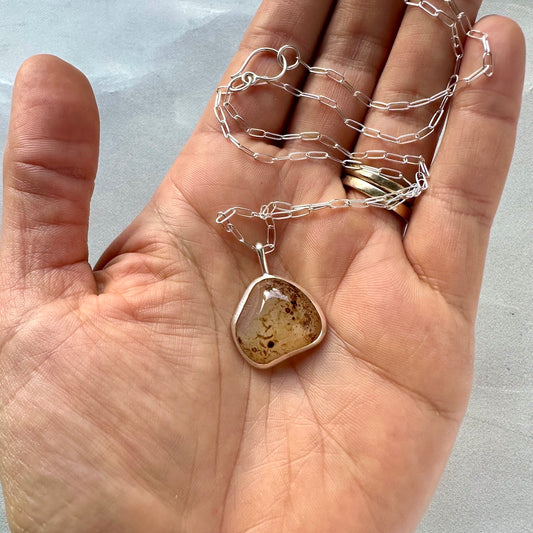 river agate necklace