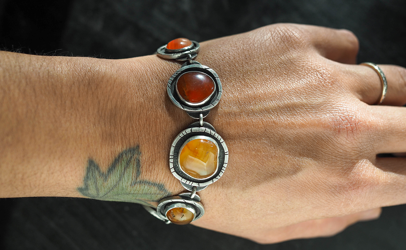 agate candy bracelet