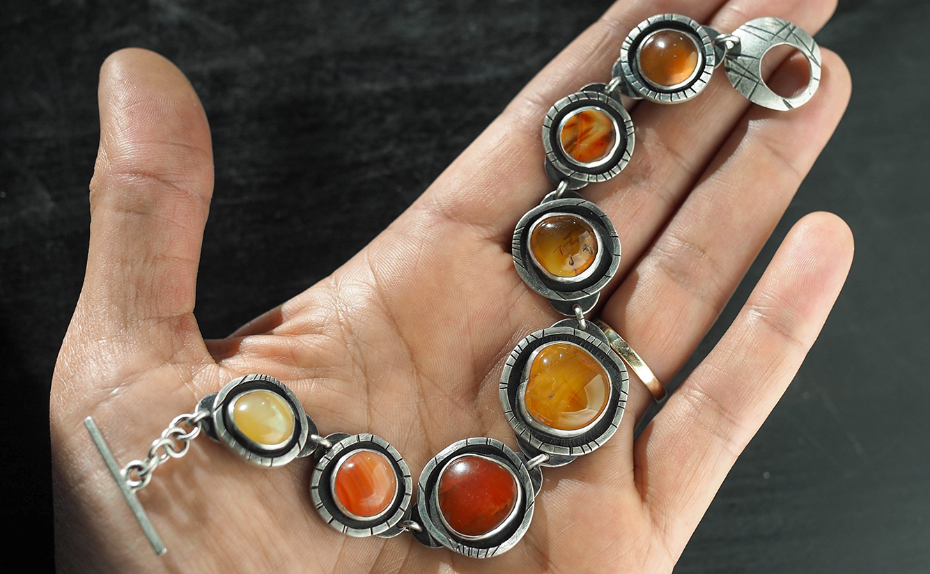 agate candy bracelet