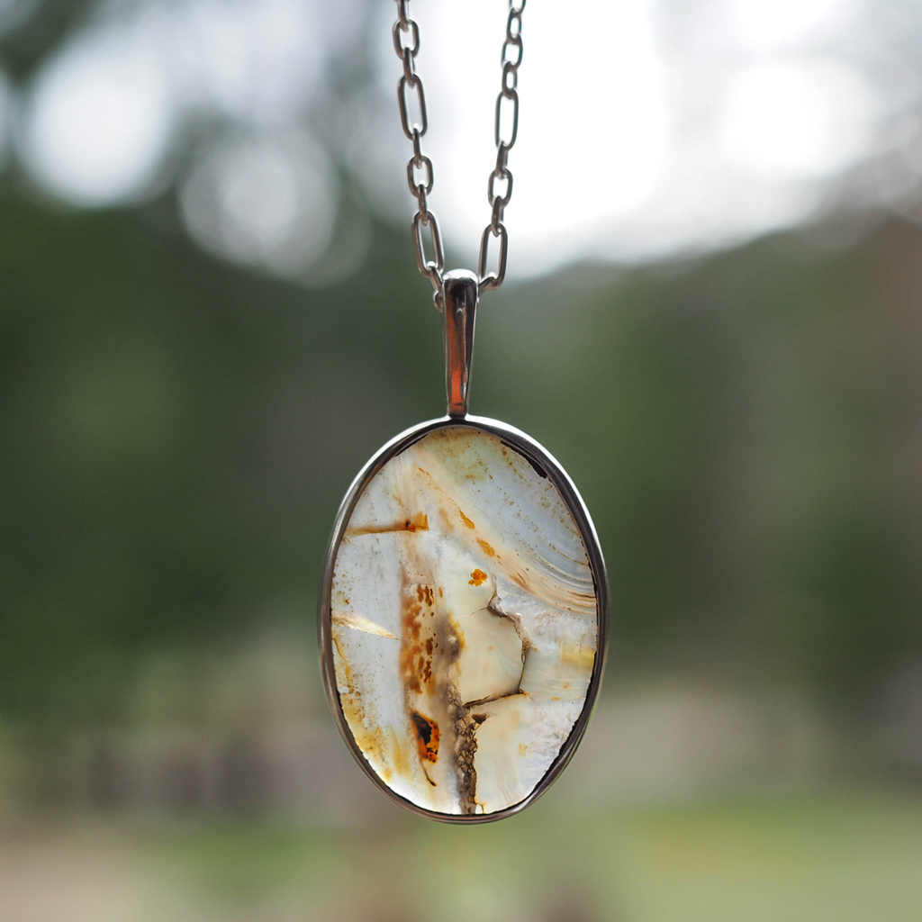 montana agate necklace 1