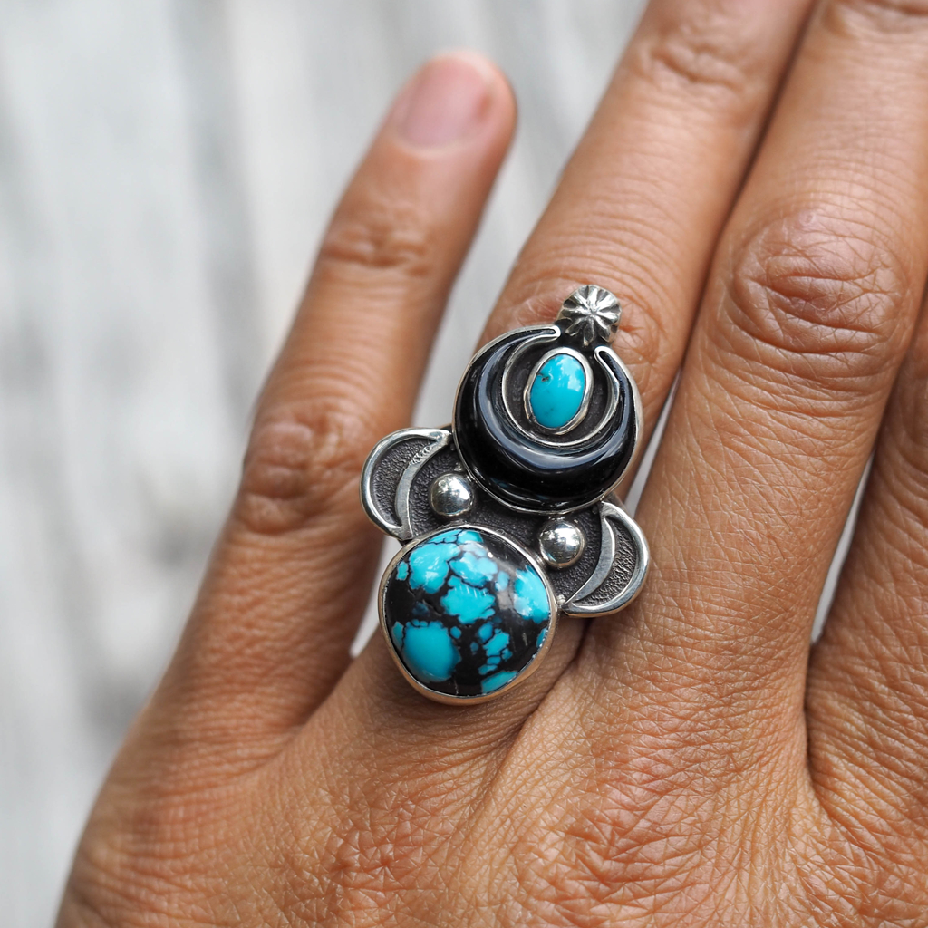 sky witch protection ring - size 8