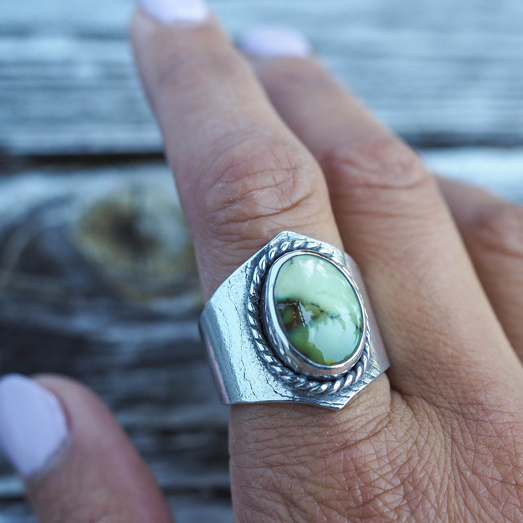 damele turquoise ring - size 10
