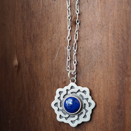 lapis eye necklace
