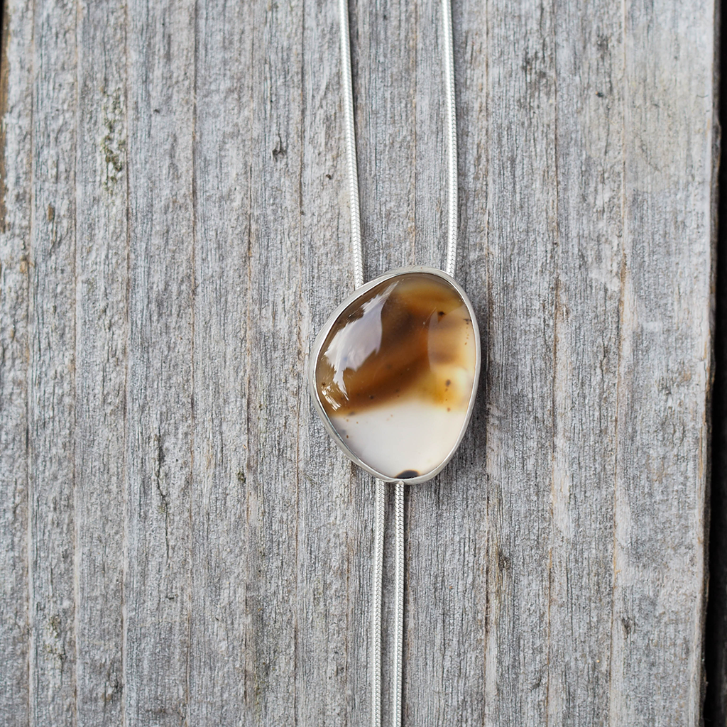 montana agate bolo tie 1