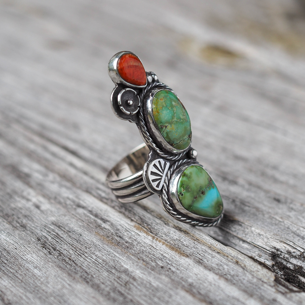 prickly pear ring 5 - size 8.75