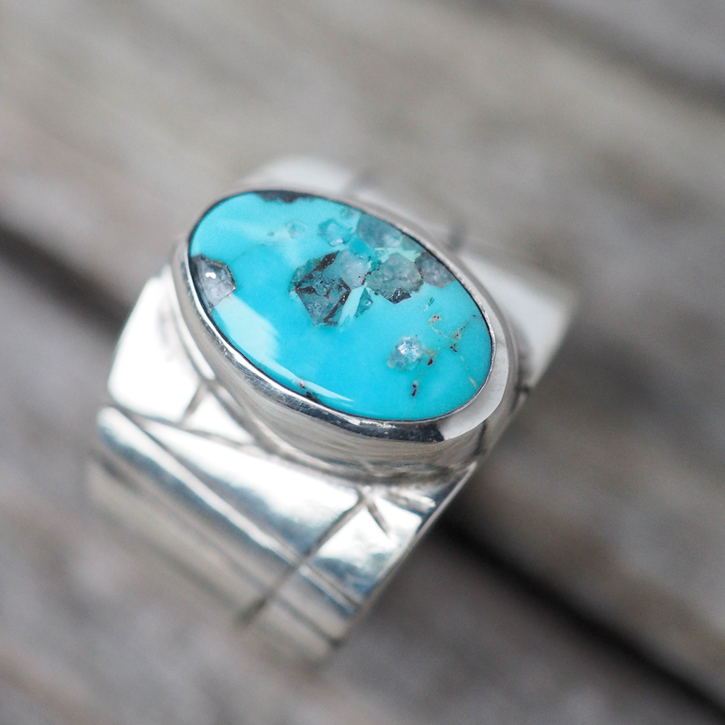 turquoise relic ring 1 - size 6.5