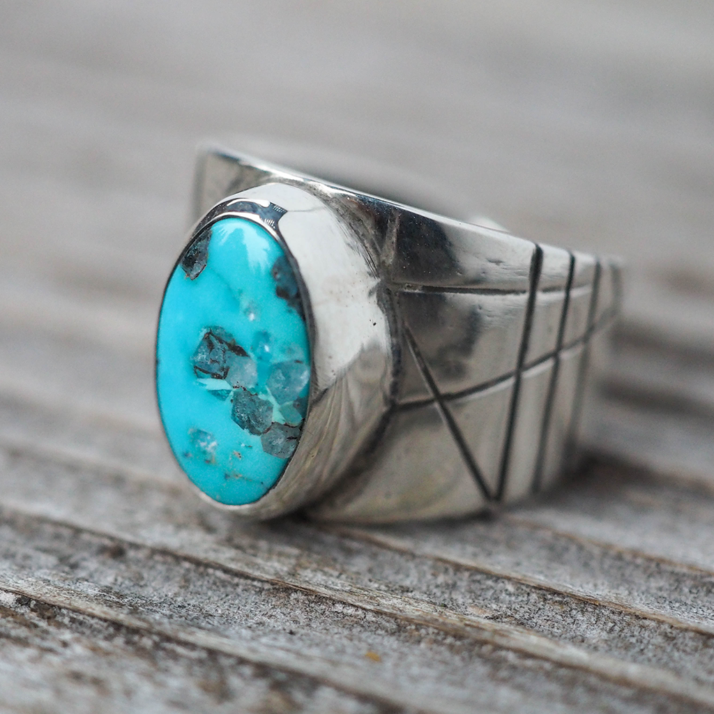 turquoise relic ring 1 - size 6.5
