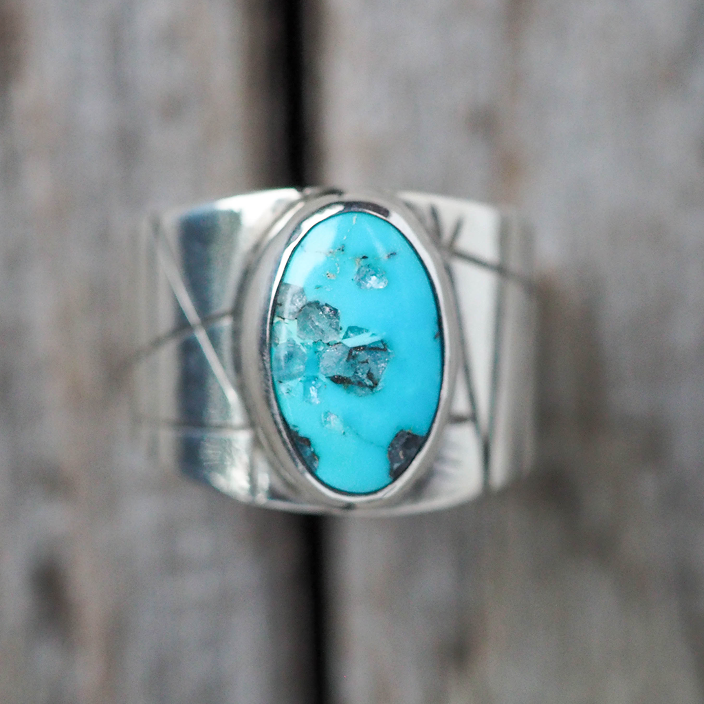 turquoise relic ring 1 - size 6.5