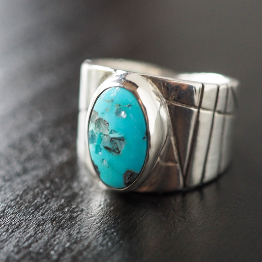 turquoise relic ring 1 - size 6.5