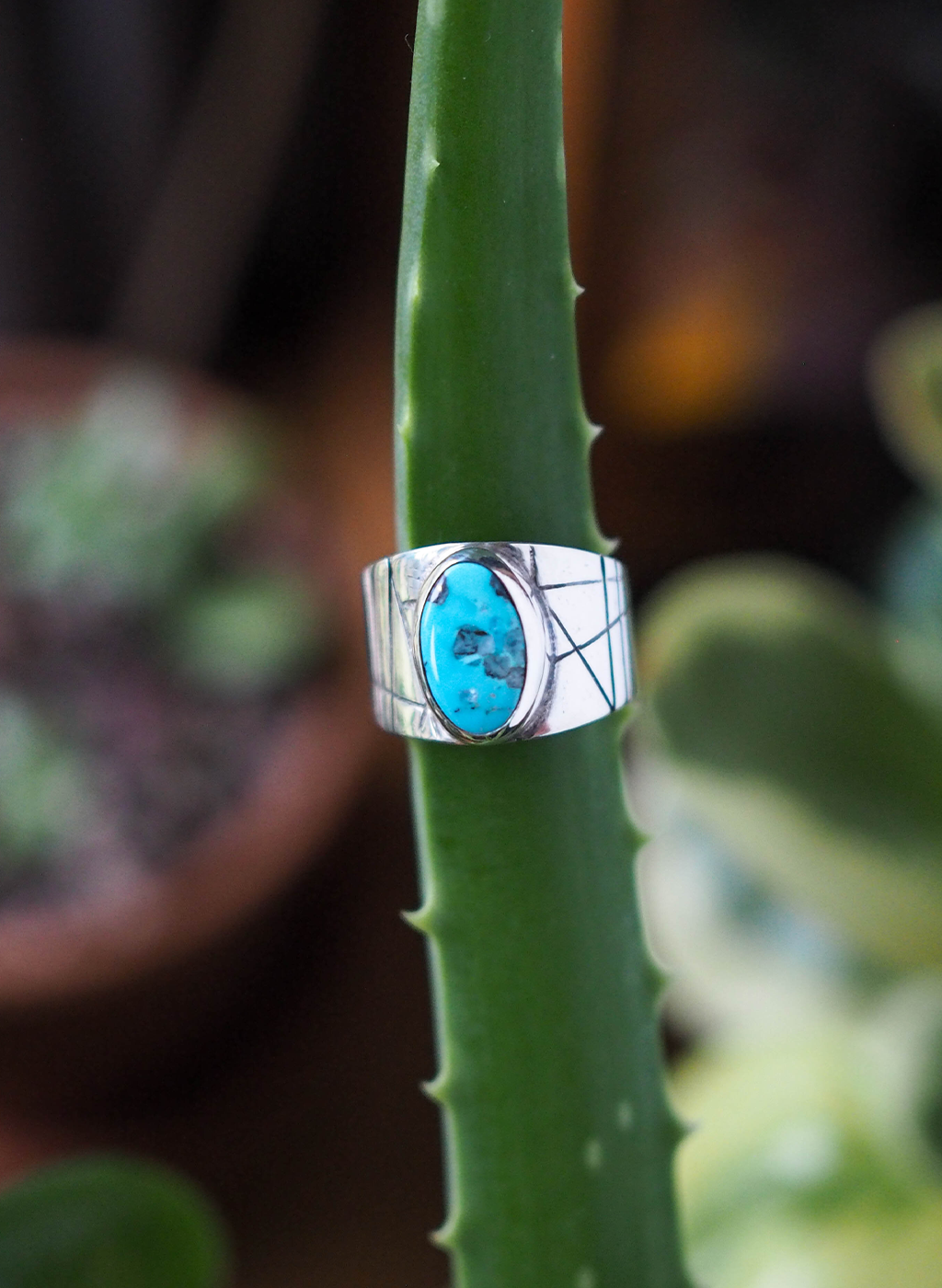 turquoise relic ring 1 - size 6.5