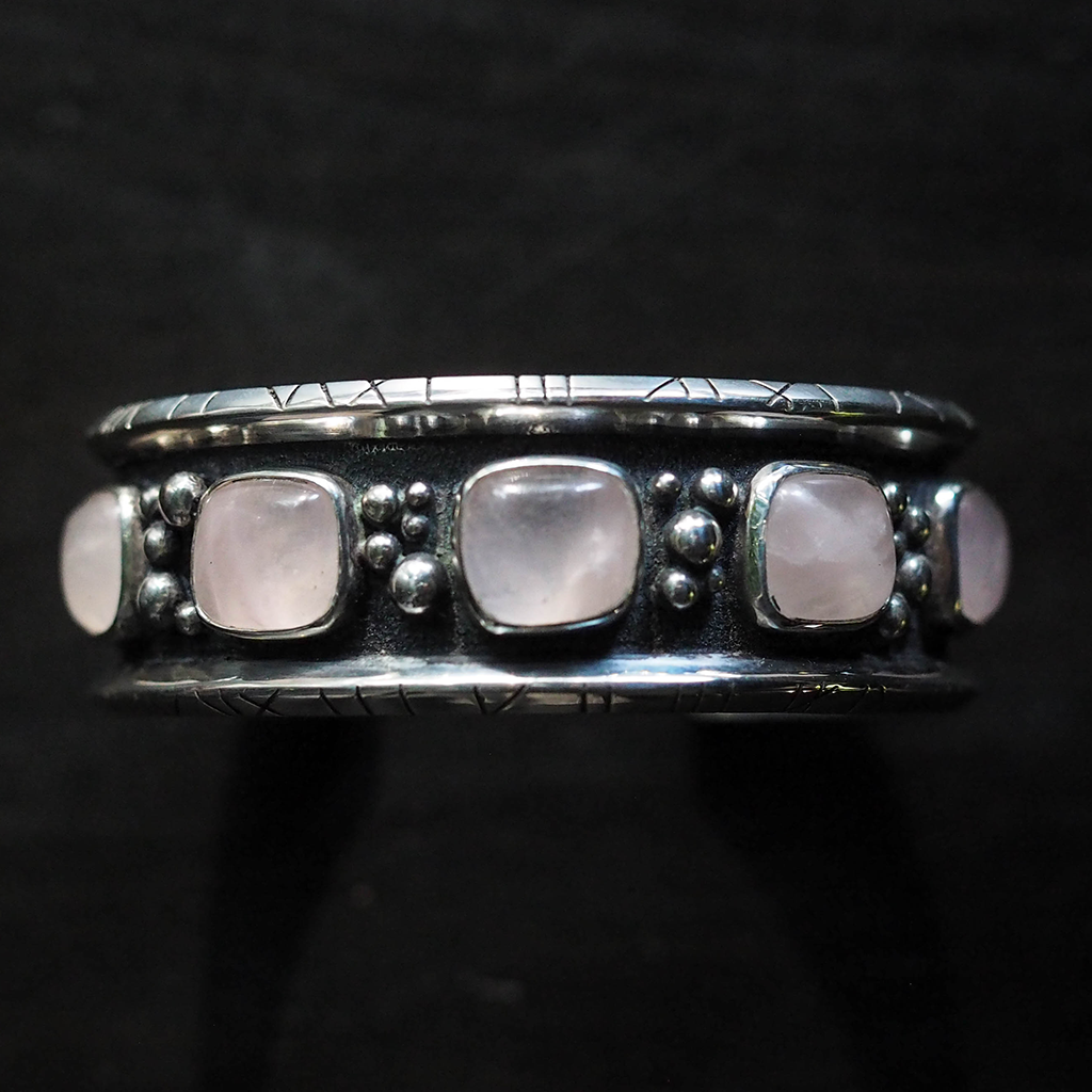 pink punk rock cuff bracelet
