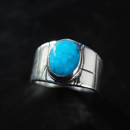 turquoise relic ring 2 - size 7