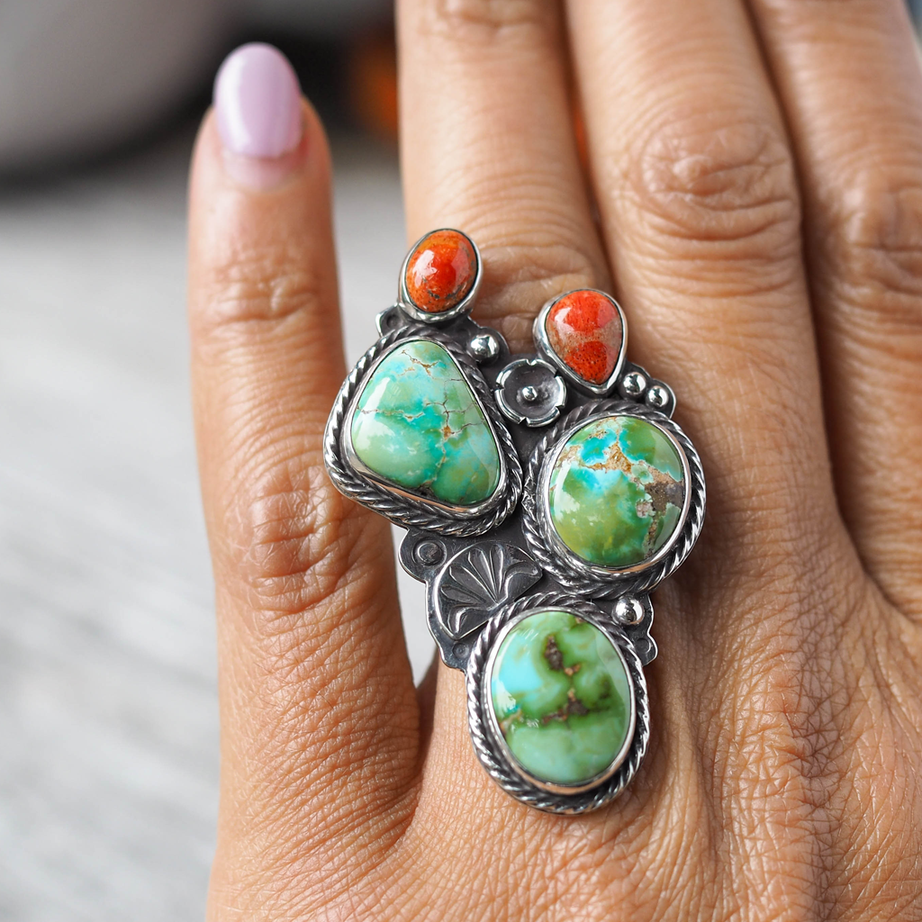 prickly pear ring 3 - size 7