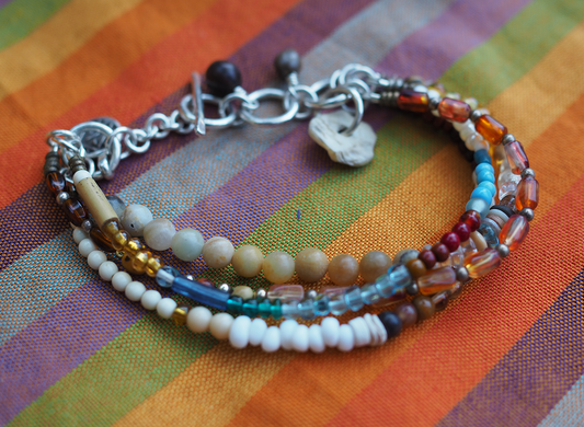 multi-strand earth bracelet